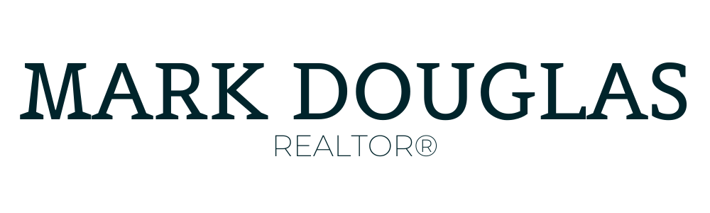 black text reading "Mark Douglas Realtor" with a white background